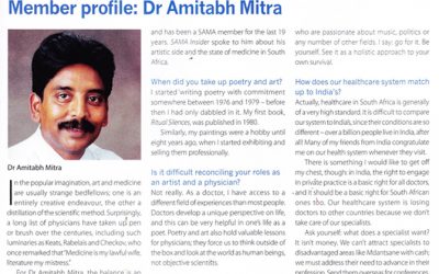 Interview that appeared in the South African Medical Journal, August 2013